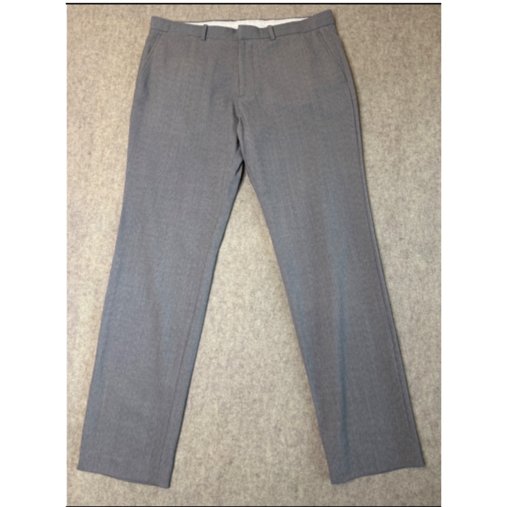 Theory Marlo Virtuous Dress Pants Mens 36x34 Gray Stretch Wool Slim Fit